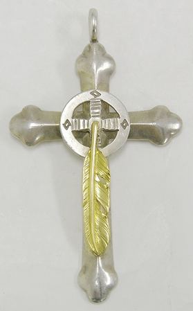 ゴローズ（goro’s） K18フェザー付SVホイールクロス